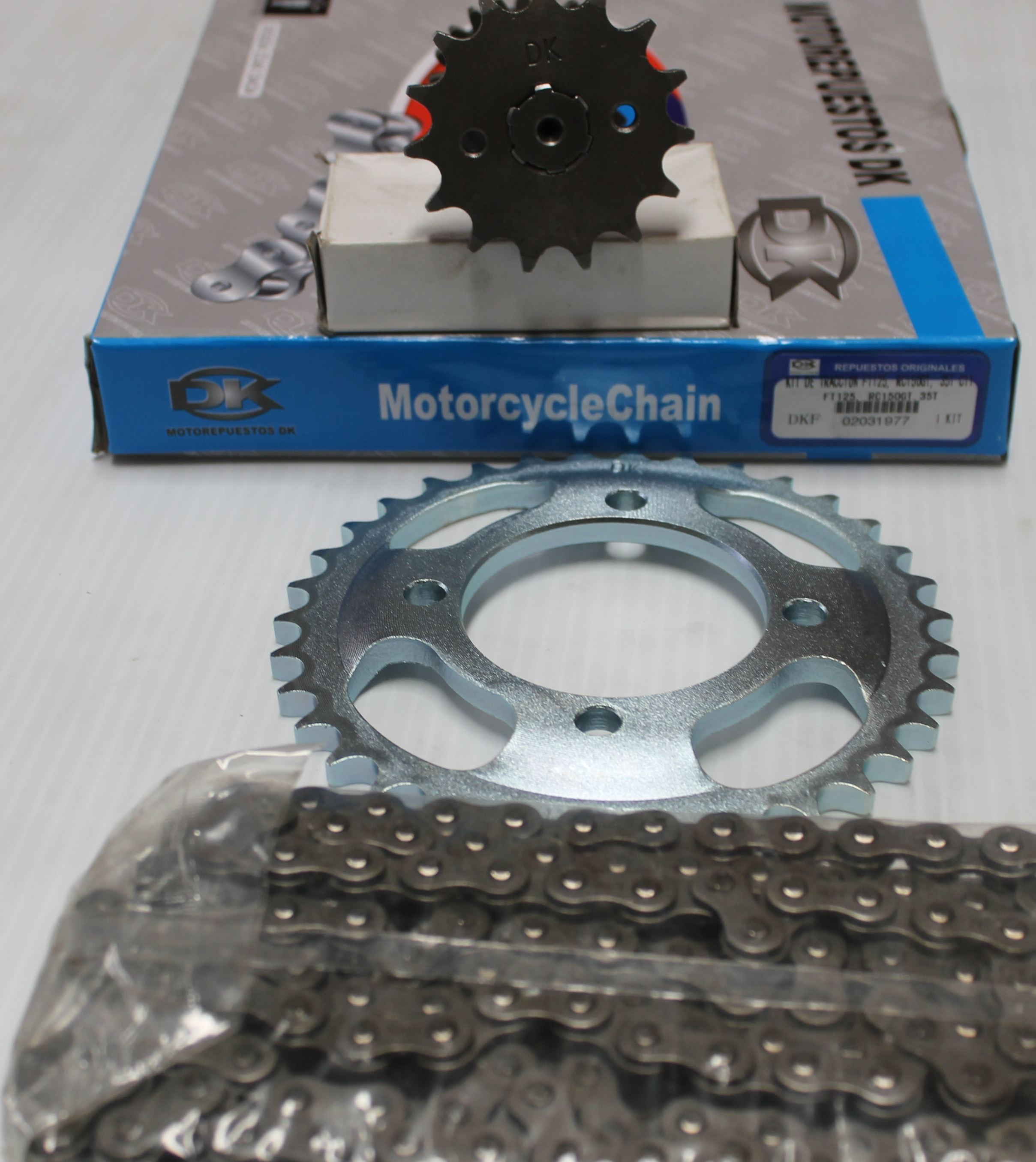KIT DE TRACCION 35T FT125, RC150GT, 35T 15T CADENA 124LH