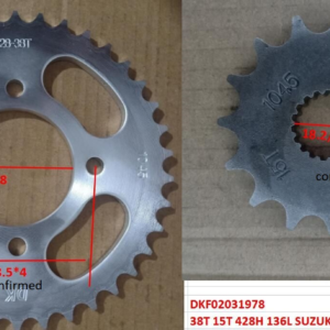 KIT DE TRACCION 38T 15T 428H 136L SUZUKI GN125,