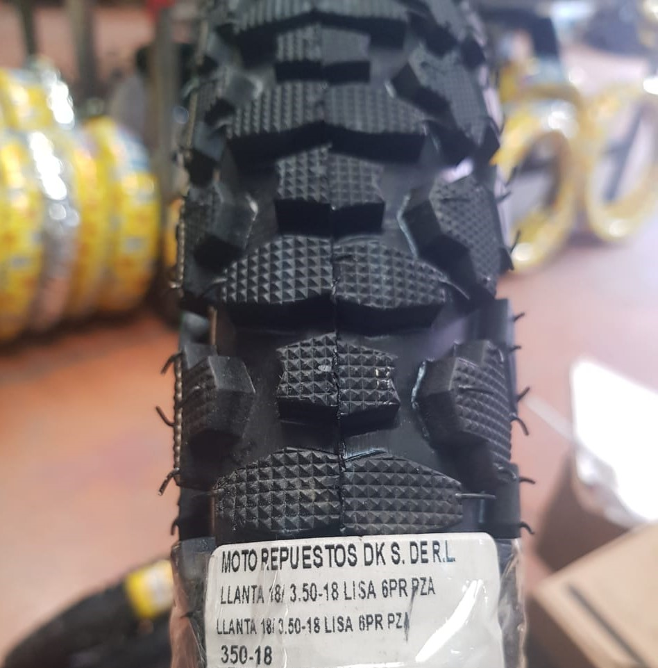 LLANTA 18/ 3.50-18 ST 6PR 583LBS 40PSI PUNISI