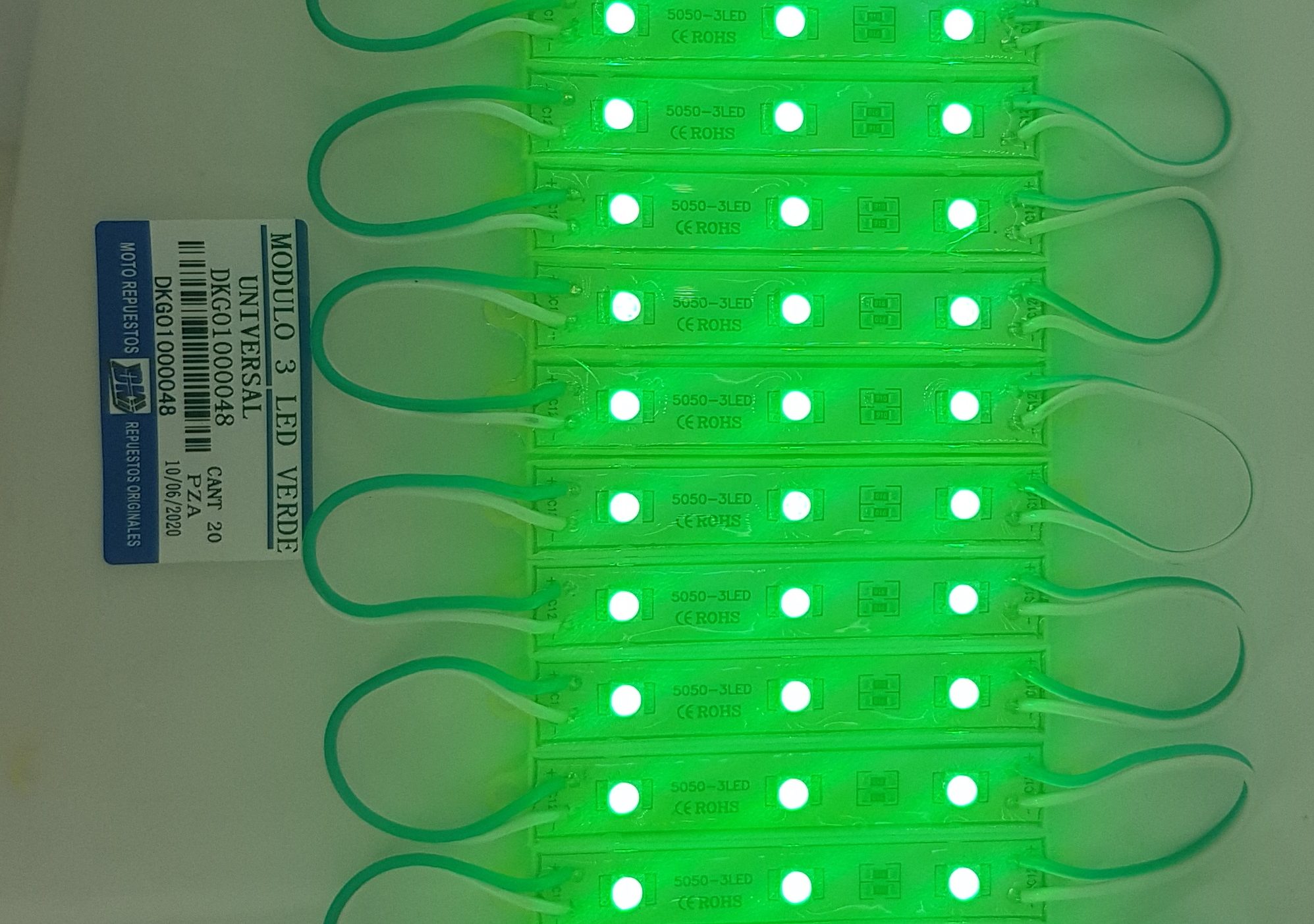 MODULO 3 LED VERDE PZA