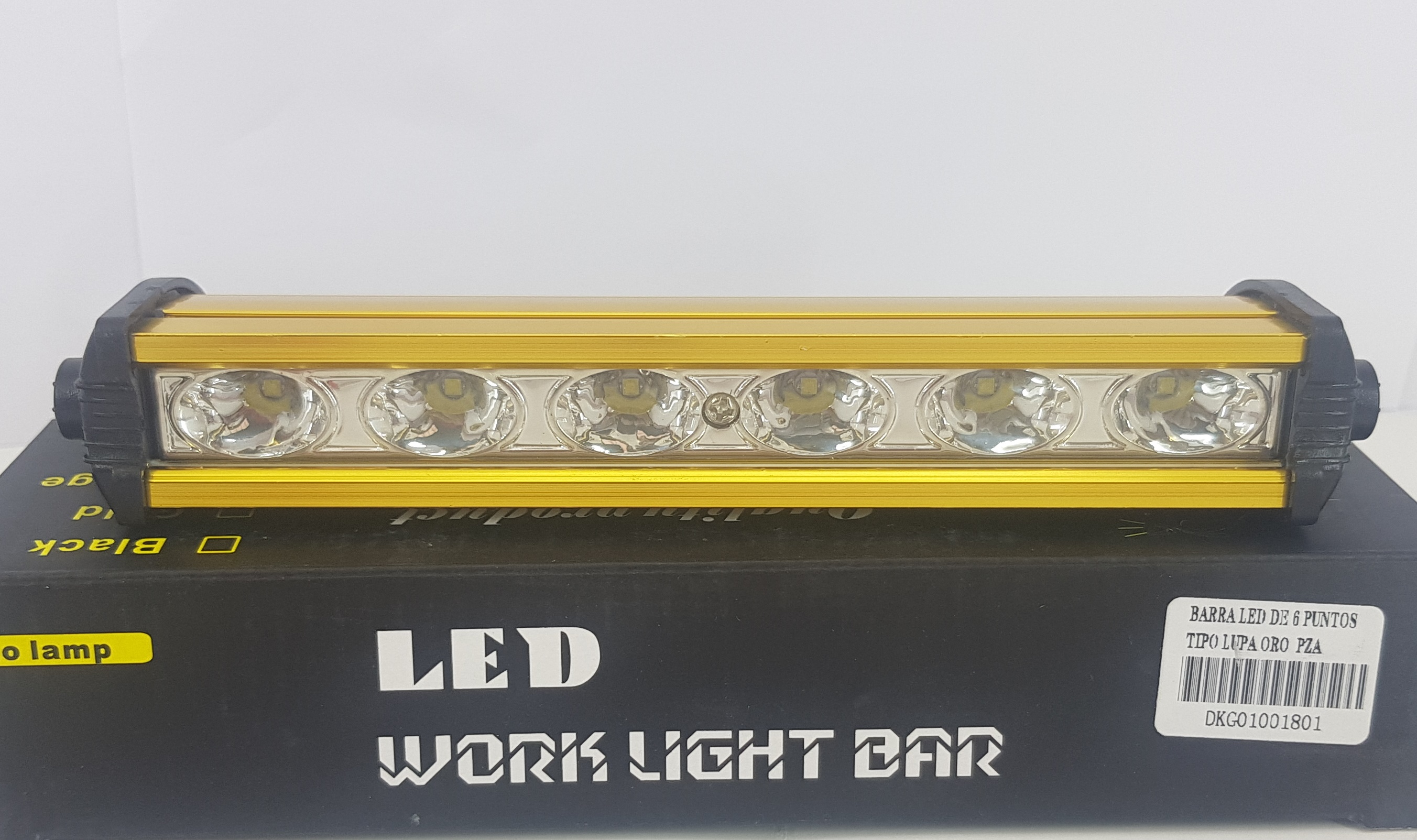 NEBLINERA LED DE 6 PUNTOS TIPO LUPA ORO PZA