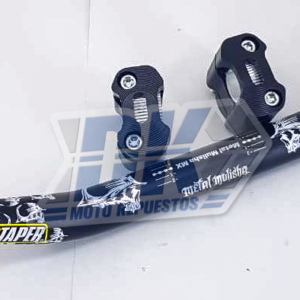 MANUBRIO PROTAPER DECORADO NEGRO CON ANCLAS