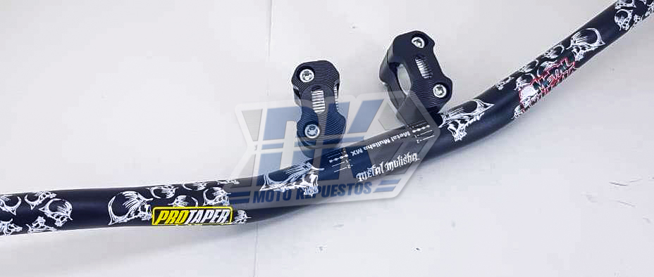 MANUBRIO PROTAPER DECORADO NEGRO CON ANCLAS