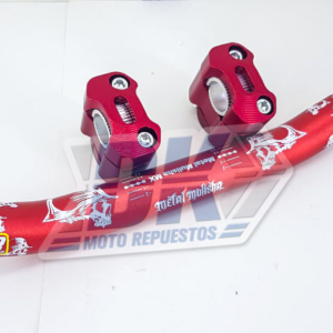 MANUBRIO PROTAPER DECORADO ROJO CON ANCLAS