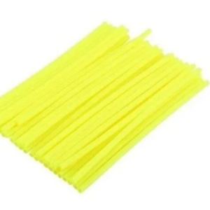 PAJILLAS RAYOS 12CM SET 72 FLOURECENTE AMARILLO