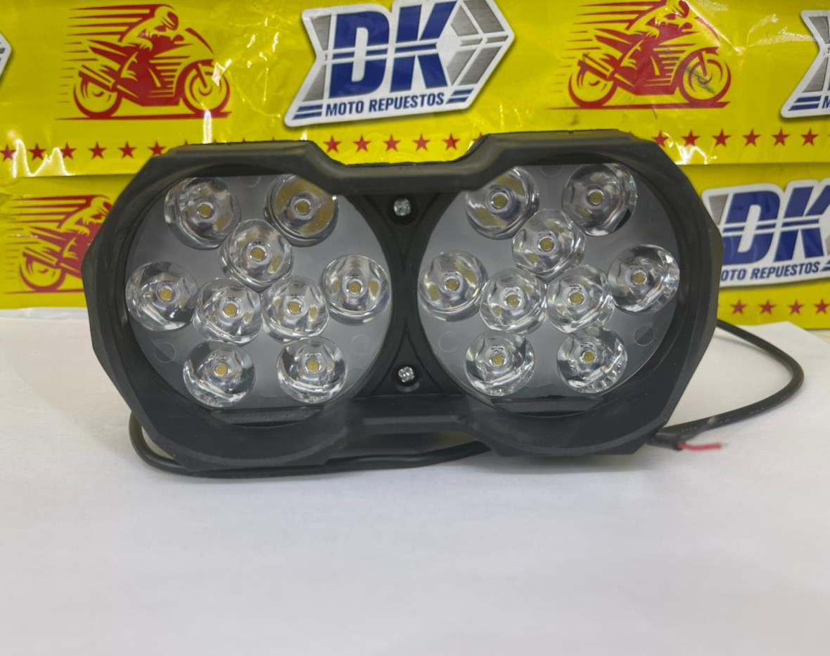 NEBLINERA LED DOBLE PLAST 12V 18 PUNTOS BLANCA