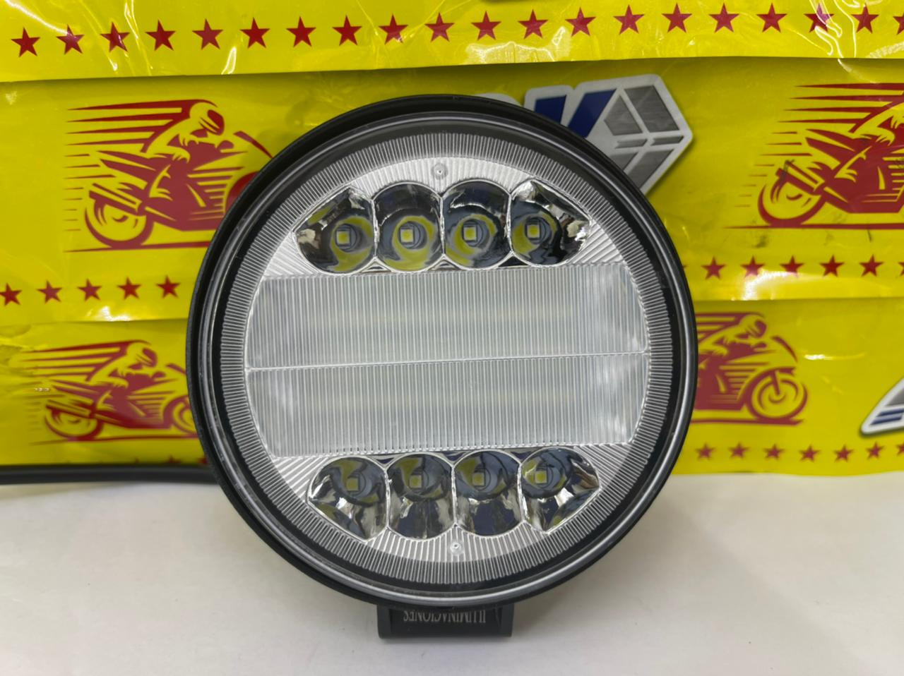 NEBLINERA REDONDO 12V ALUM DOBLE LUZ