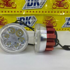 NEBLINERA 6 LED BUJIA ORILLA CRISTAL 12V 4W ROJA PAR