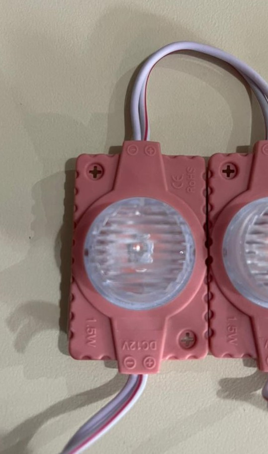 MODULO LED DE 1 PUNTO ROSADO
