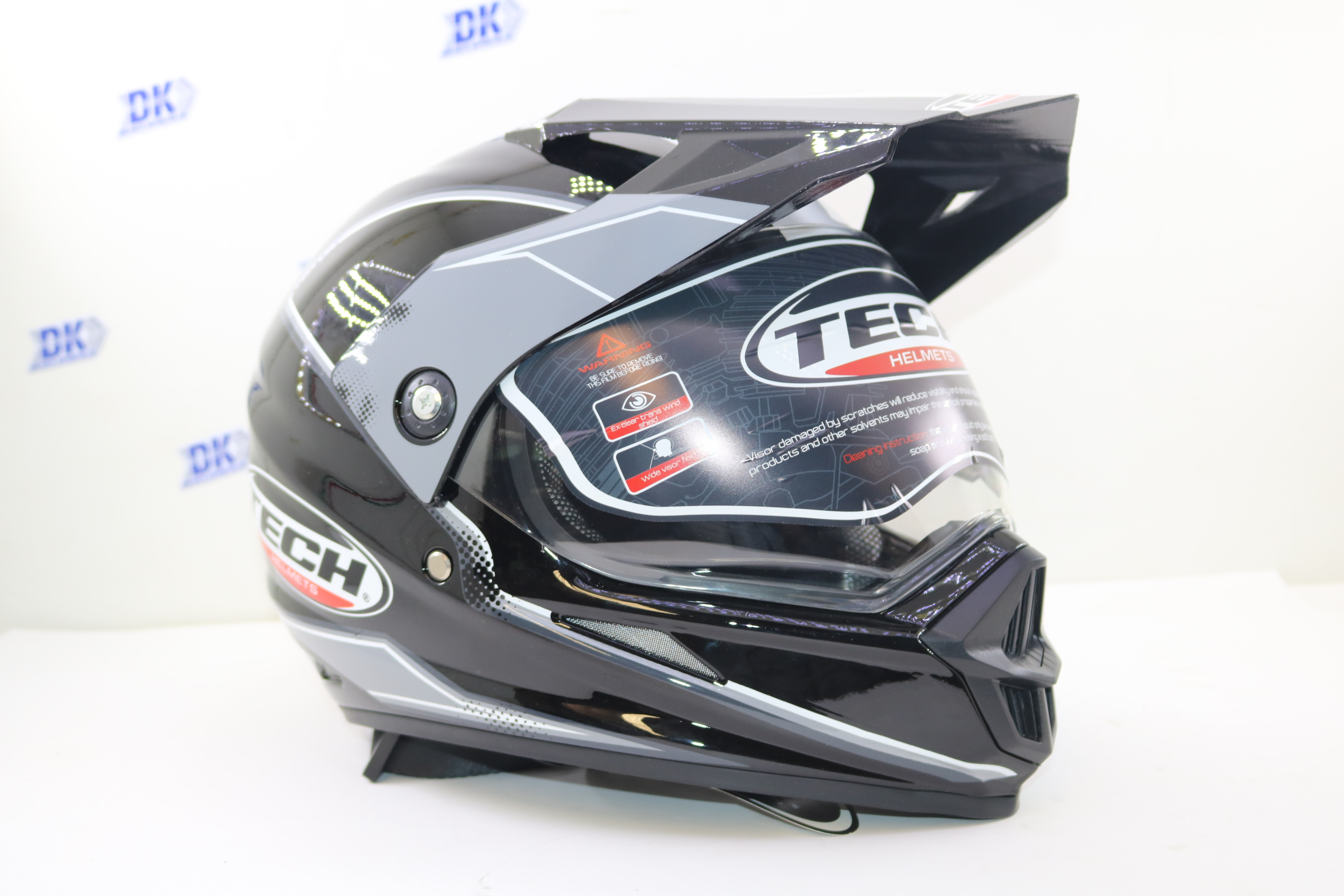 CASCO CROSS ROCKSTAR NEGRO M001 PZA