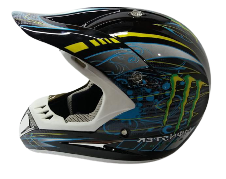 CASCO CROSS MONSTER AZUL M001 PZA