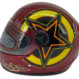 CASCO CERRADO MOD151 STAR ROJO