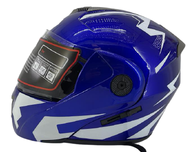 CASCO DESMONTABLE FLIP MOD115 AZUL