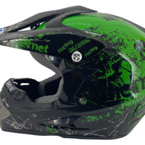 CASCO CROSS ABS VERDE NEÓN