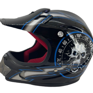 CASCO CROSS ABS CALAVERA NEGRA