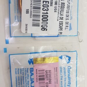 EMPAQUE BOQUILLA DE ESCAPE PZA PULSAR 180 UG4 2012