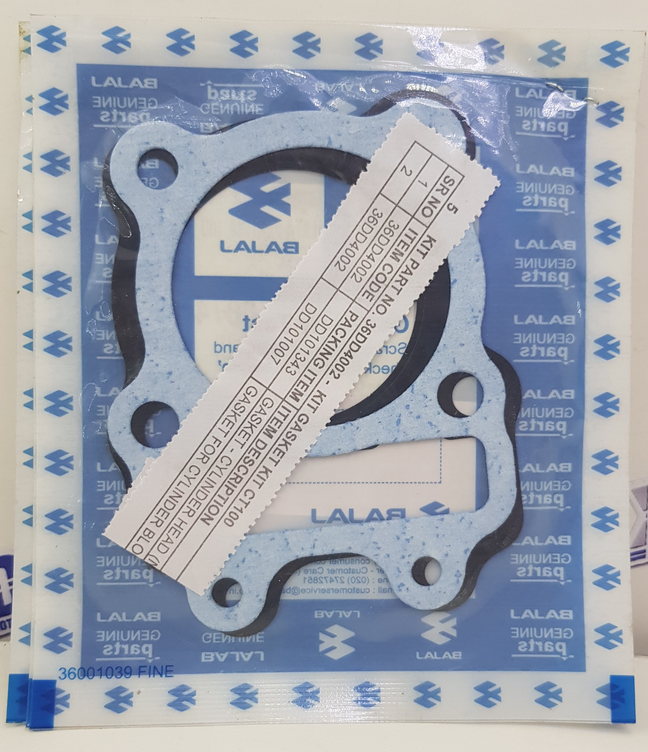 EMPAQUE CULATA PZA PLATINA 100 DTM-i 2014