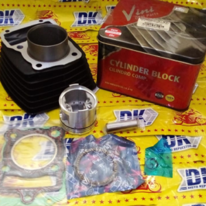 KIT DE CILINDRO CON EMPAQUES Y SELLOS HJ-125-7 (COLOR NEGRO)