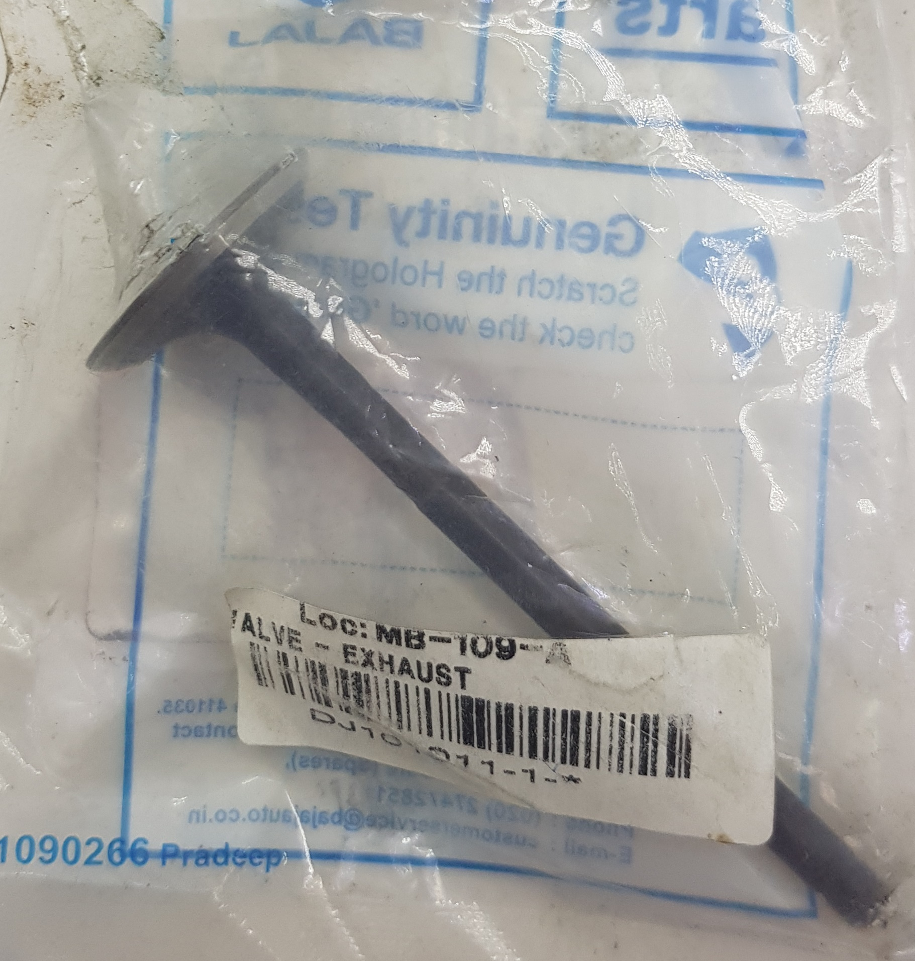 VALVULA DE ESCAPE PZA PULSAR 180 UG4 2013
