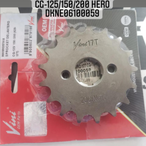 SPROCKET DELANTERO 17T CG-125 / 150 / 200 HERO HUNK-150 / HONDA XR-150L