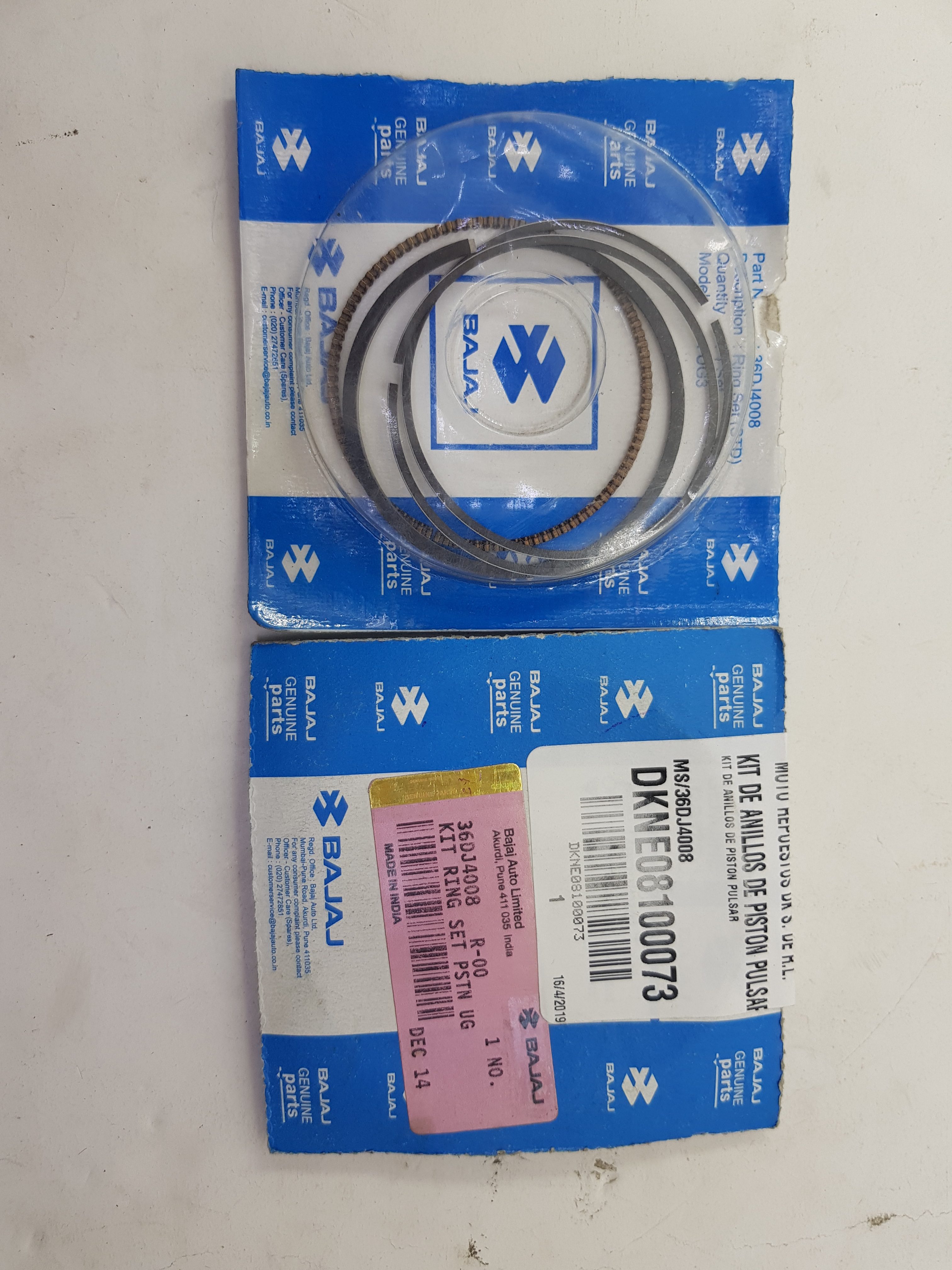 ANILLOS STD KIT PULSAR 150 UG4 2013