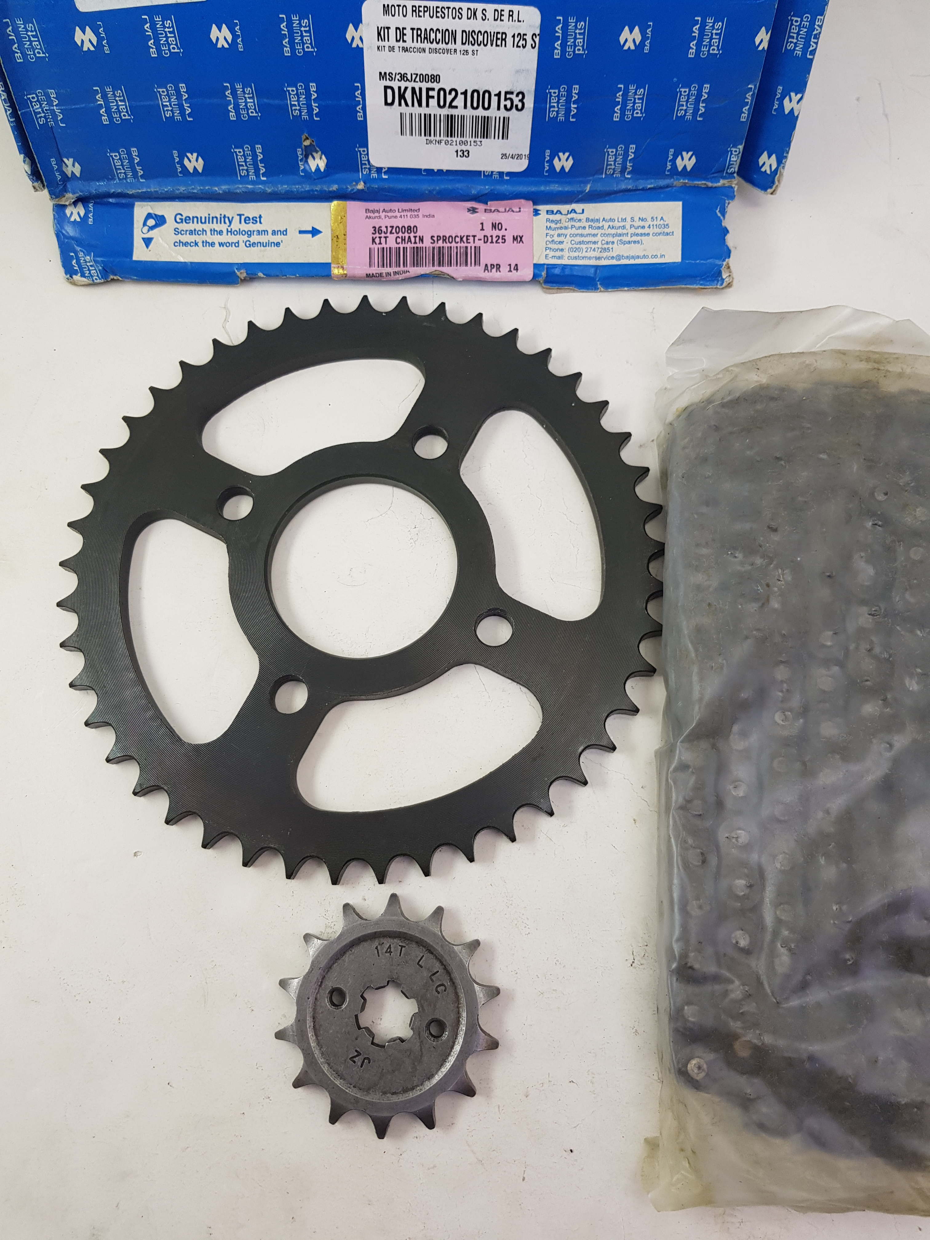 KIT DE TRACCION DISCOVER 125 ST 2012