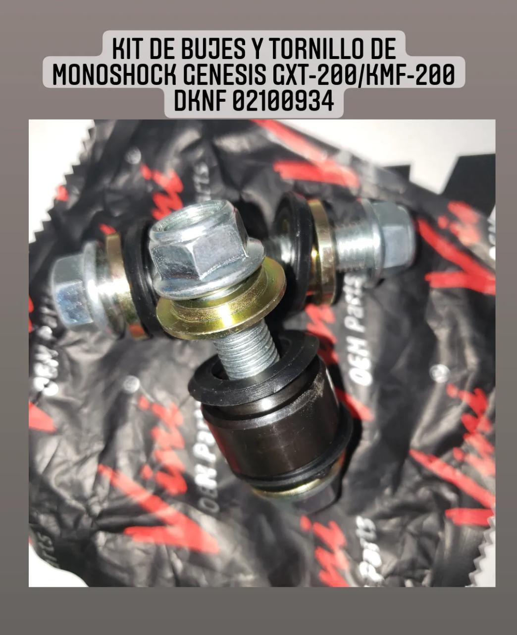 KIT DE BUJES Y TORNILLOS DE MONOSHOCK GENESIS GXT-200 / KMF-200