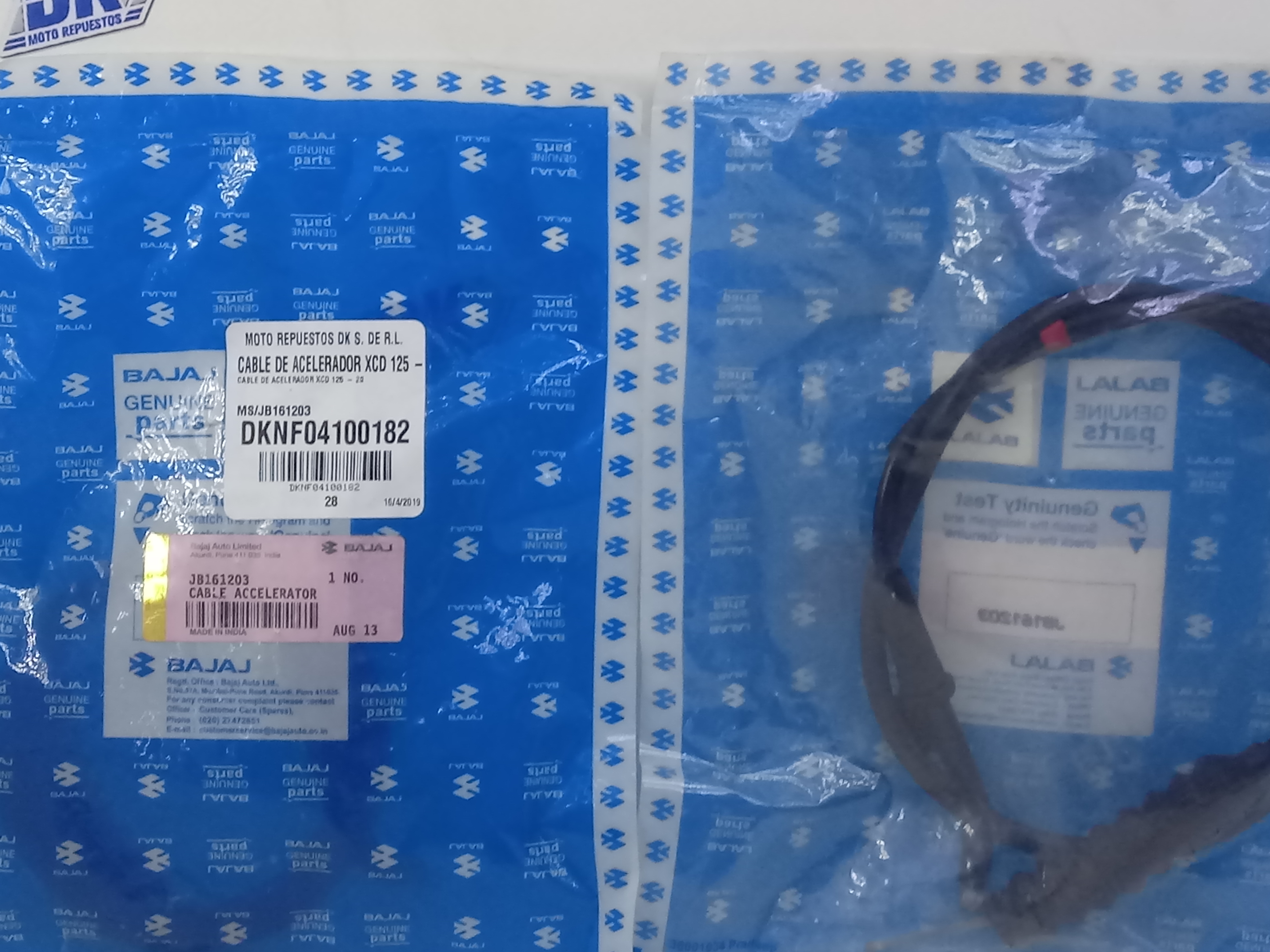 CABLE DE ACELERADOR PZA XCD 125 - 2008