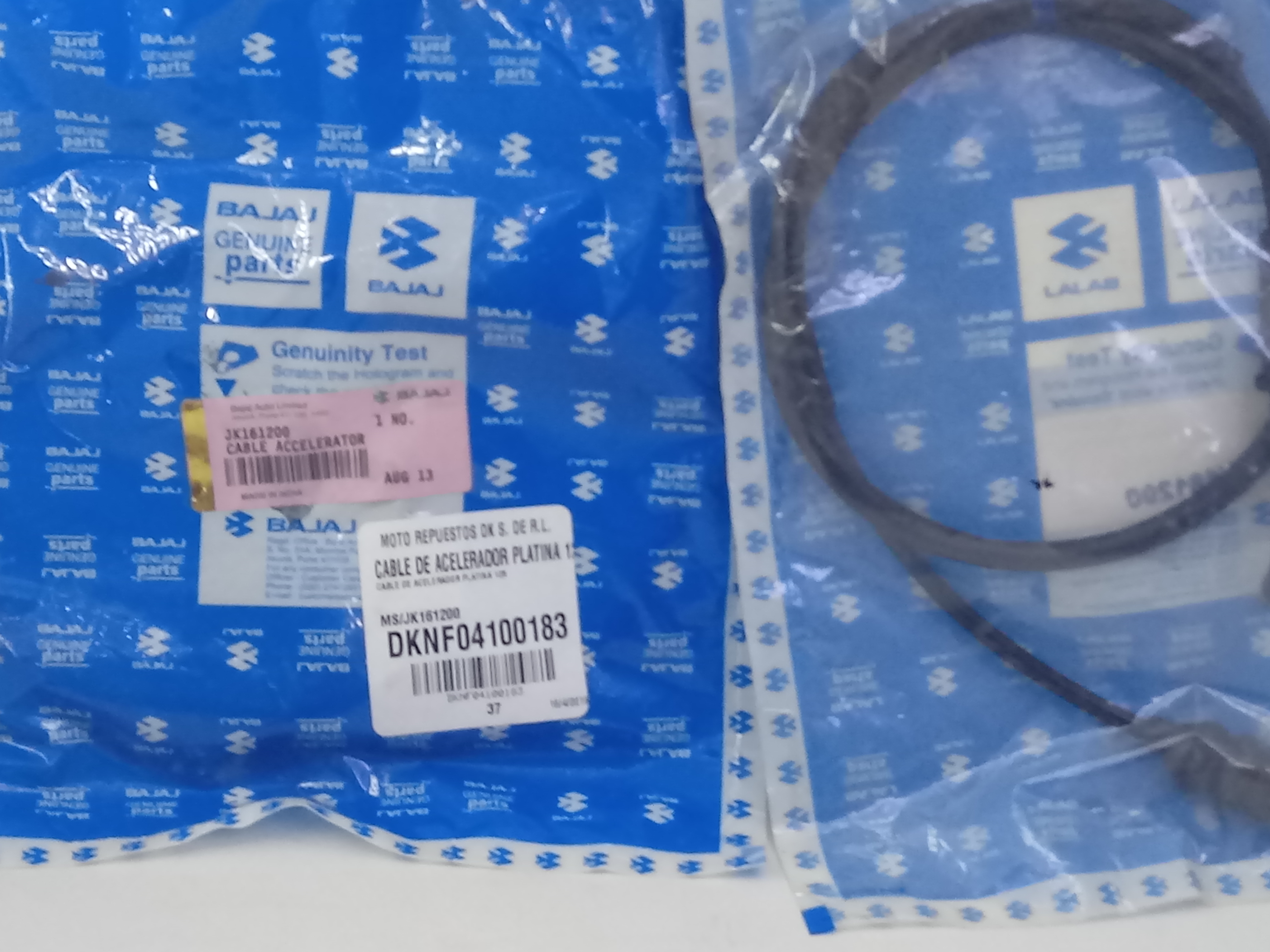 CABLE DE ACELERADOR PZA PLATINA 125 - 2012