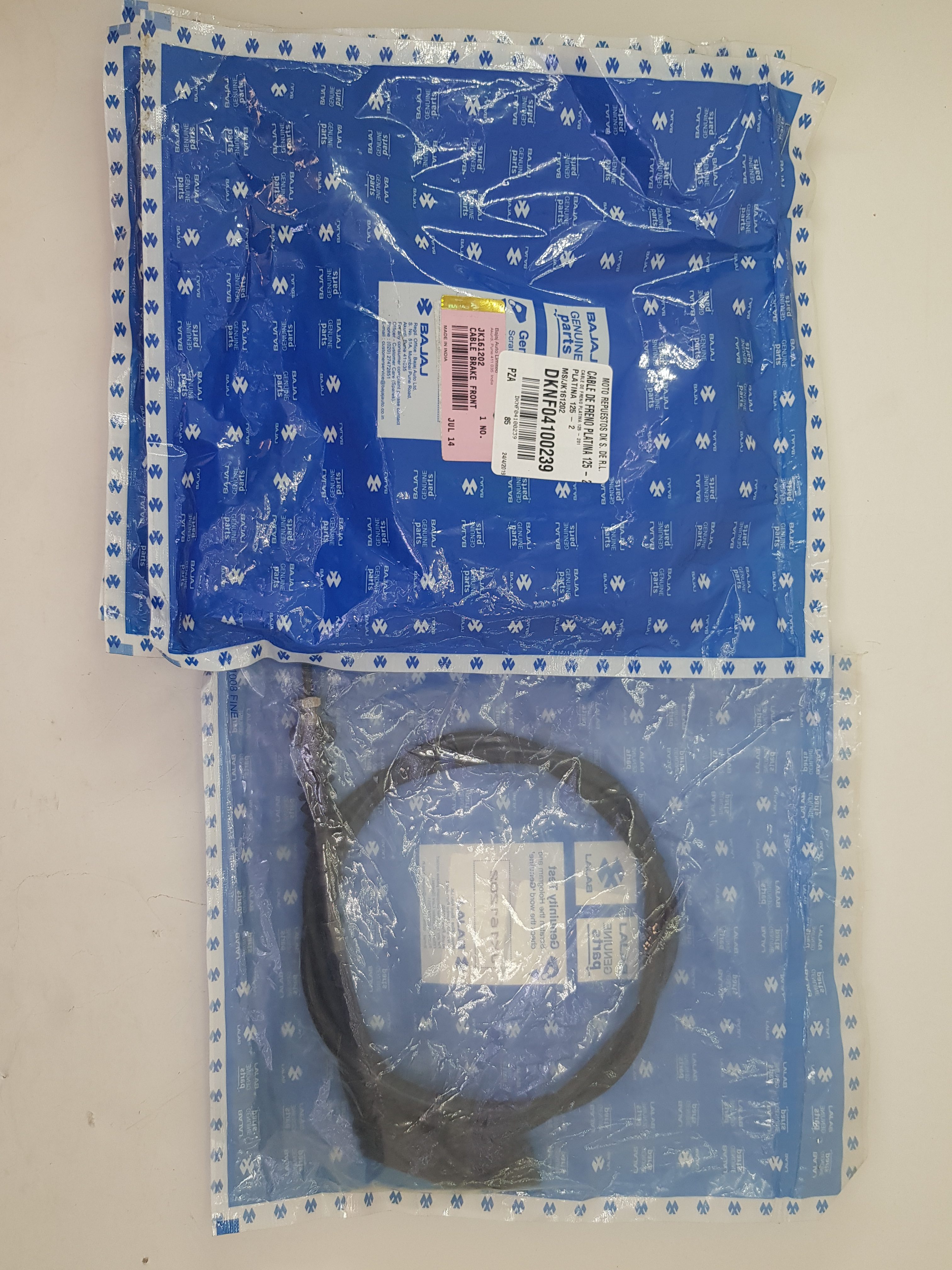 CABLE DE FRENO PZA PLATINA 125 - 2012