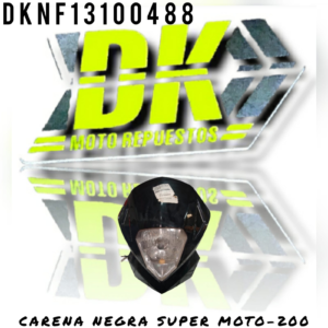 CARENA GXT200/KMF SUPER MOTO NEGRA