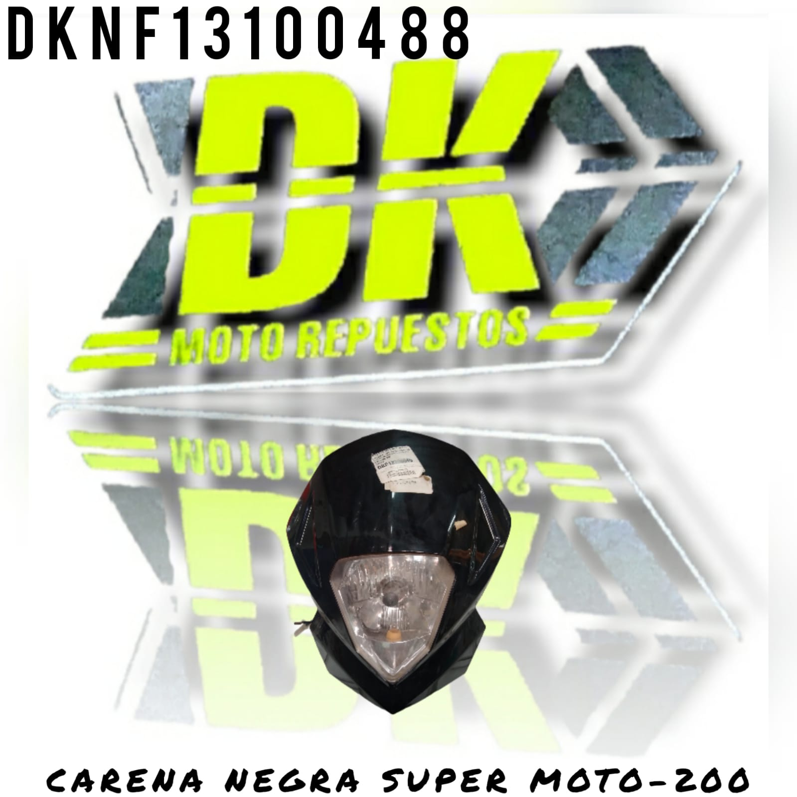CARENA GXT200/KMF SUPER MOTO NEGRA