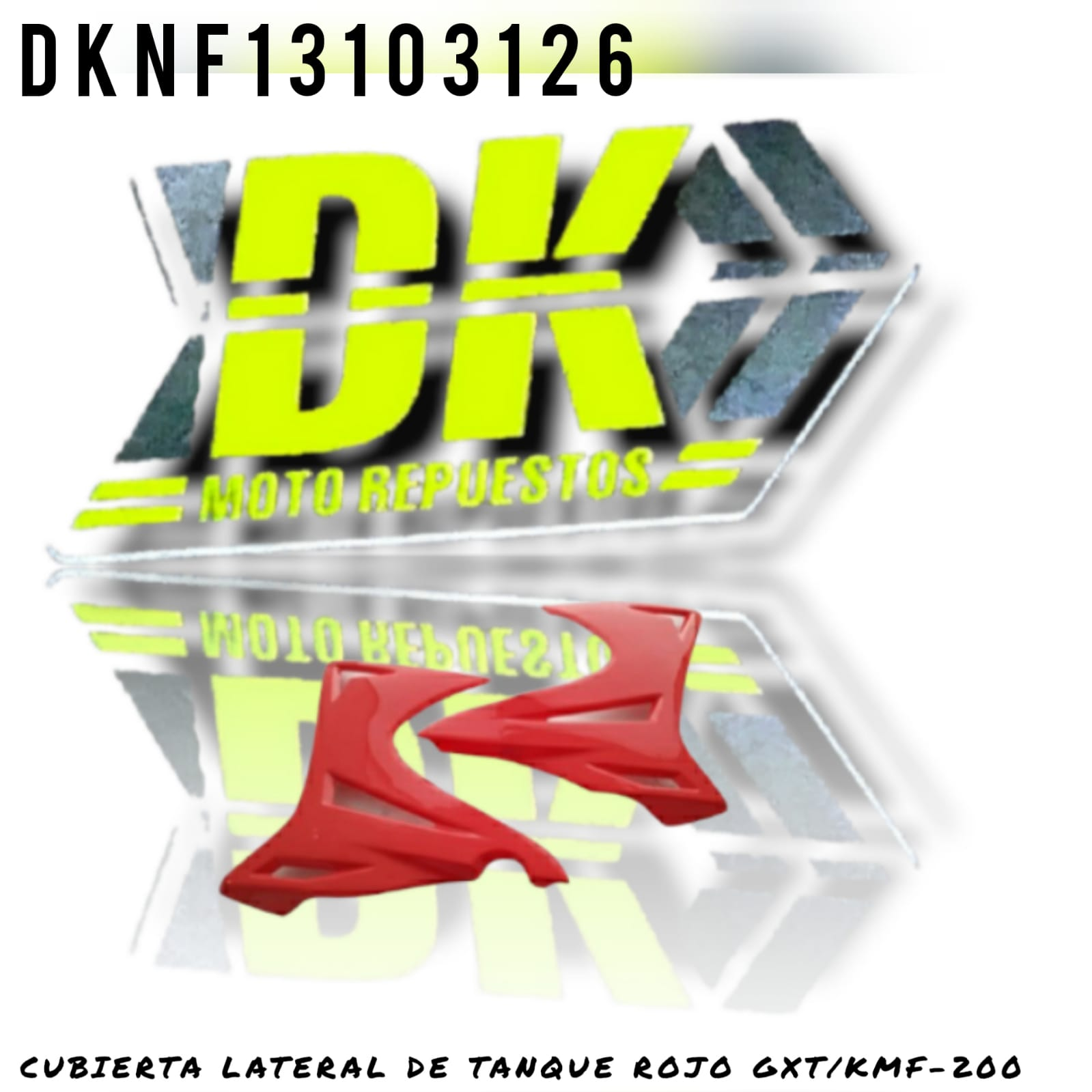 CUBIERTA TANQUE GXT200/KMF200/XTM200 ROJO PAR
