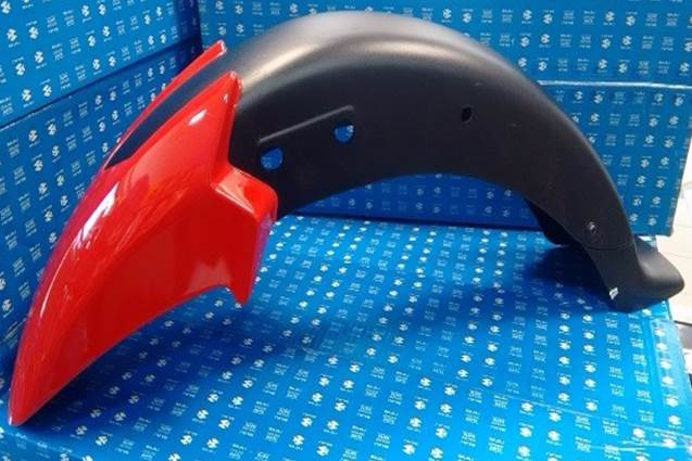 GUARDAFANGO DEL PZA PULSAR 135 LS 2012 ROJO