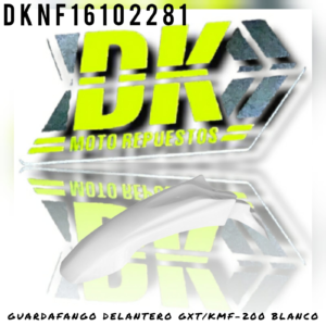 GUARDAFANGO TRASERO KMF/GXT200 BLANCO