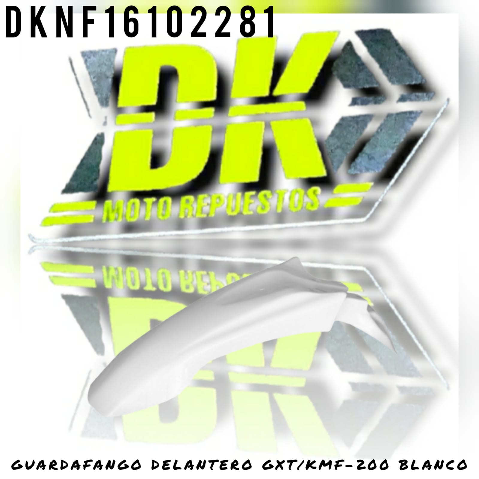 GUARDAFANGO TRASERO KMF/GXT200 BLANCO