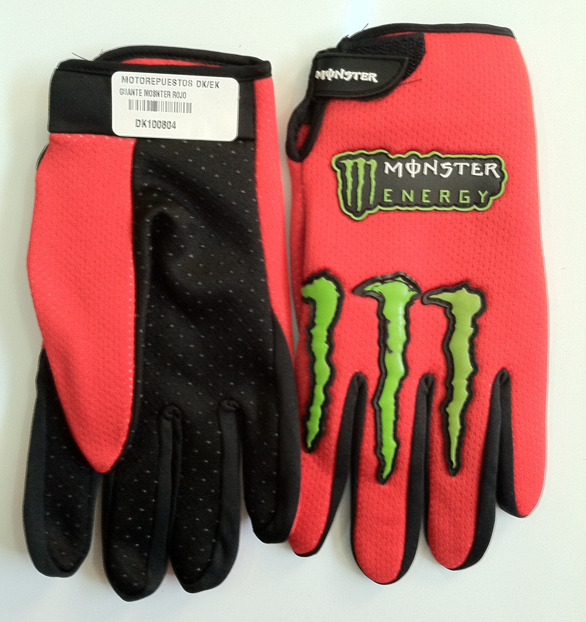 GUANTES MONSTER ROJO