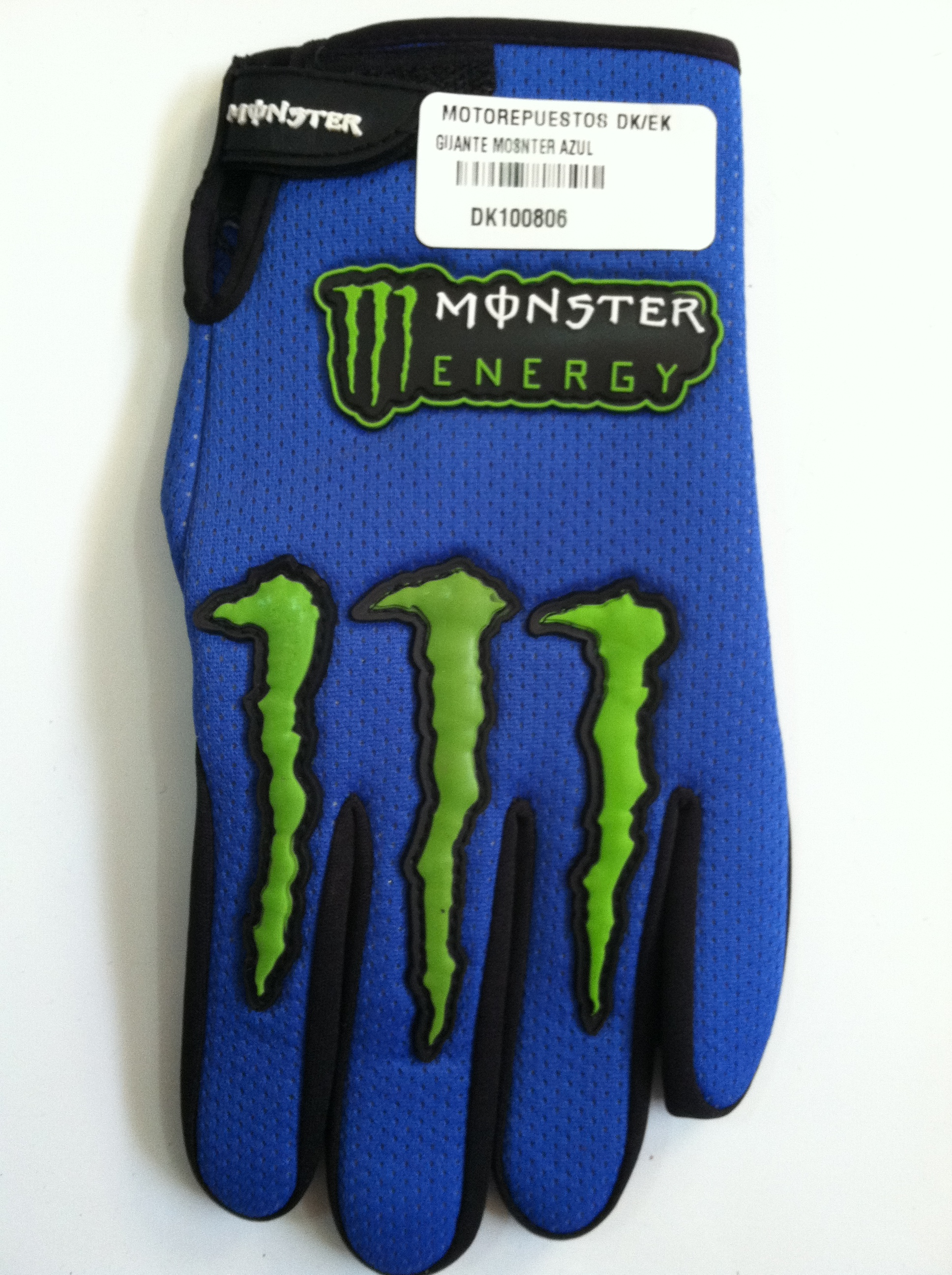 GUANTES MONSTER AZUL