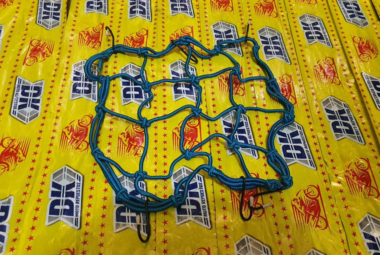MALLA P/MOTOS 45X45 (AZUL, ROJO, NEGRO)