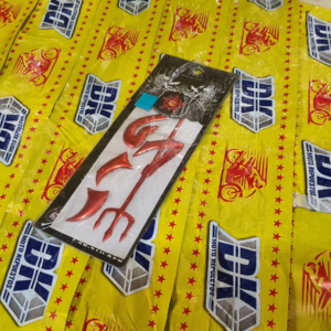 CALCOMANIA DIABLITOS METALIZADO ROJO