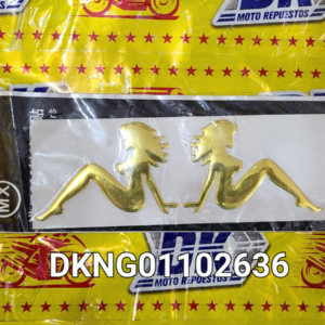 CALCOMANIA SET FIG. MUJER PEQ. METALIZADO DORADO