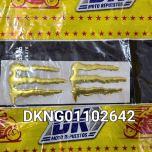 CALCOMANIA SET MONSTER PEQ. METALIZADO DORADO
