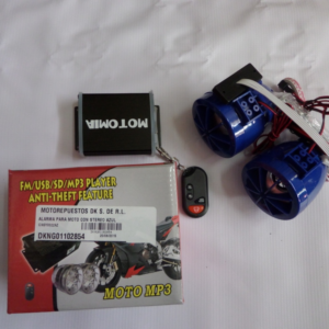 ALARMA CON STEREO AZUL