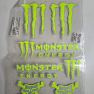 CALCOMONIA MONSTER ENERGY GARRA VERDE/GRIS