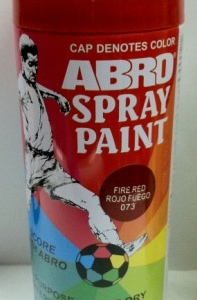PINTURA SPRAY ROJO FUEGO ABRO 073