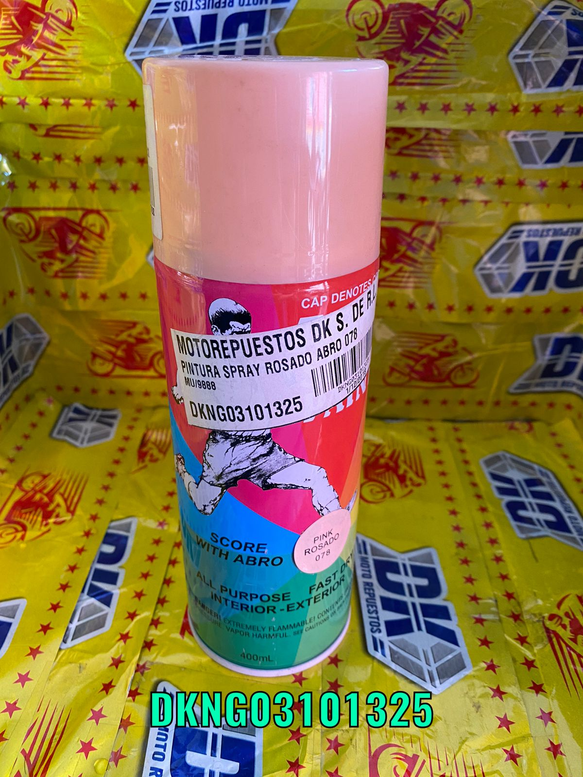 PINTURA SPRAY ROSADO ABRO 078