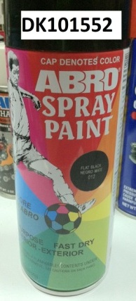 PINTURA SPRAY NEGRO MATE ABRO