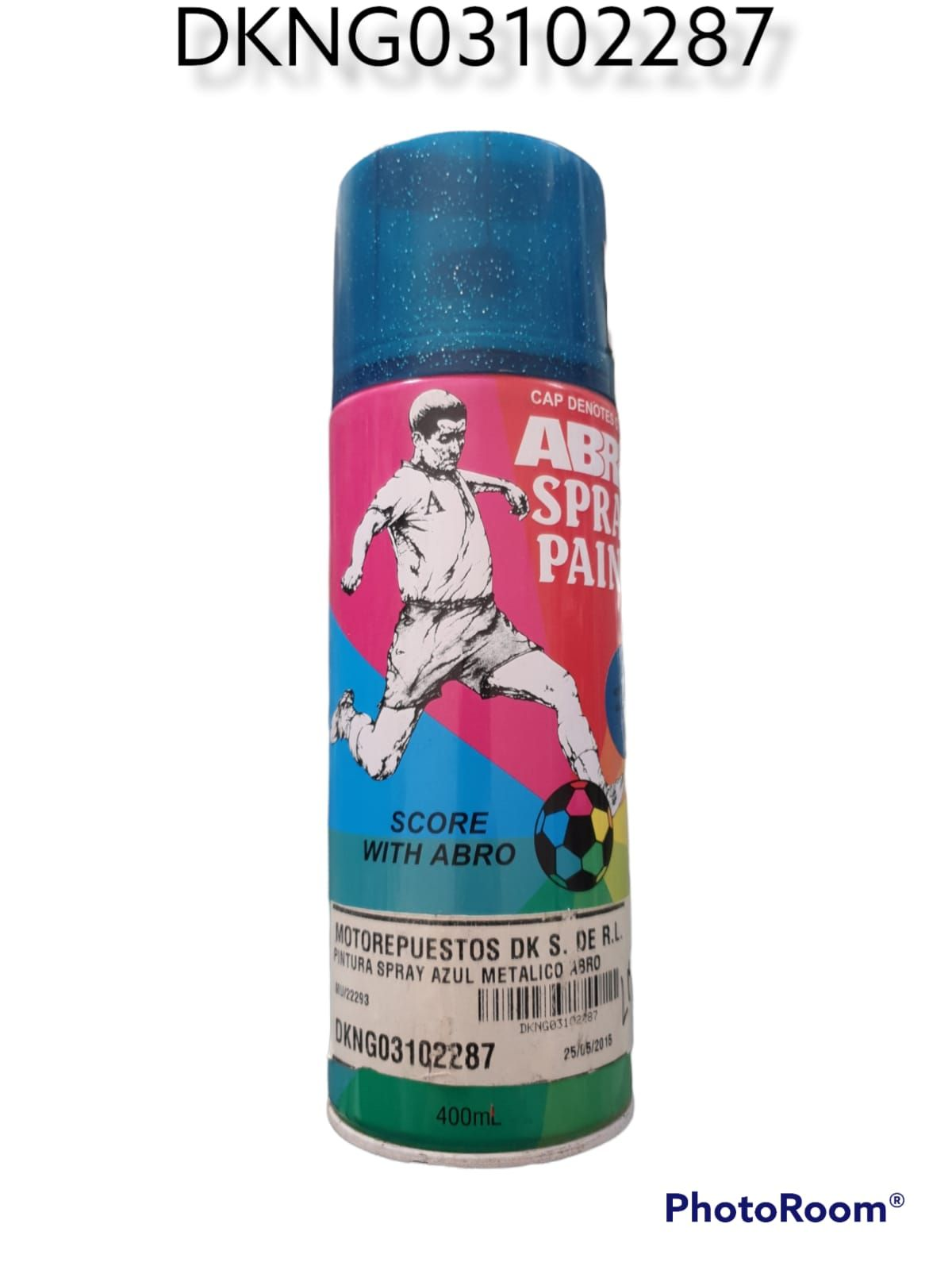 PINTURA SPRAY AZUL METALICO ABRO
