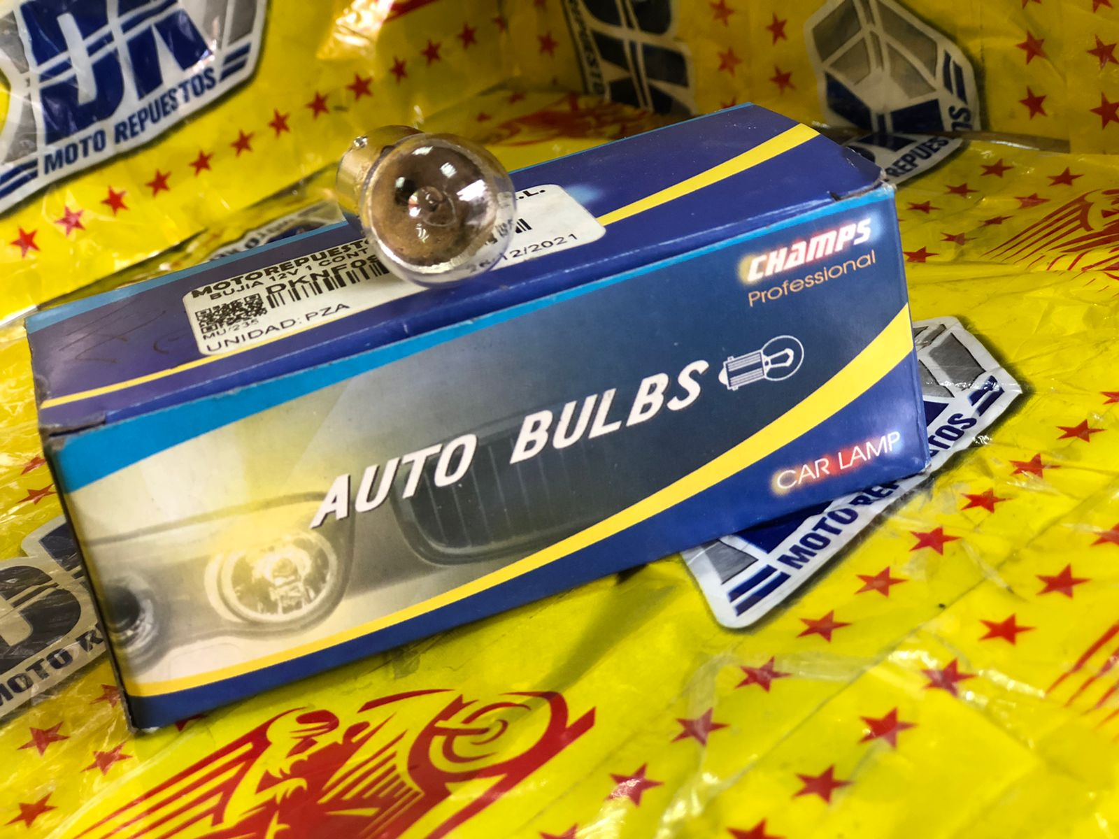 BUJIA 12V 1 CONT 4CP CARRO VIA