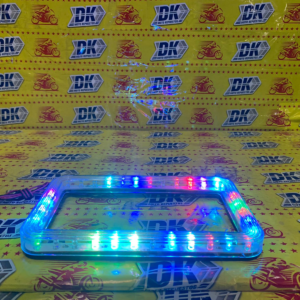 PORTA PLACA LED 7 COLORES P/MOTO